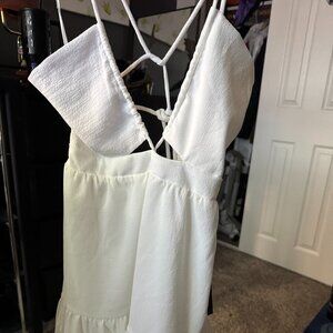 LuLus white dress Medium NWT